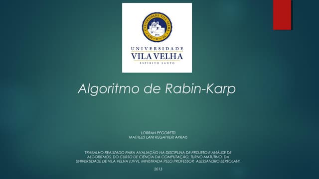 Algoritmo de Rabin-Karp