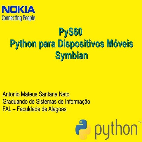 Apresentação Minicurso PyS60