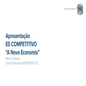 A Nova Economia - Do Digital ao Criativo