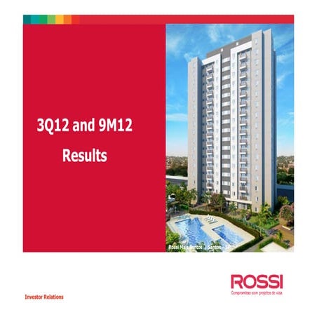 3Q12 Results Conference Call Presentation