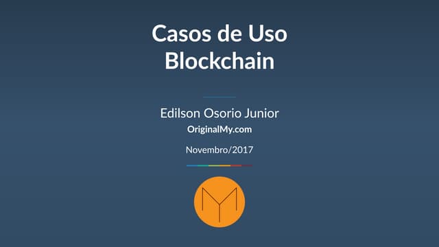 Casos de Uso Blockchain - StartSe N...
