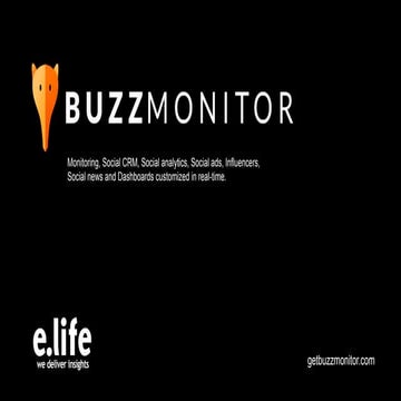 Apresentação Buzzmonitor - Inglês