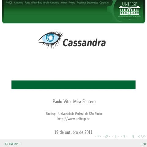 Apresentacao Cassandra
