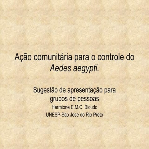 Apresentacao controle aedesaegypti
