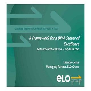 [Process Day 2011] A ELO Group – Ap...