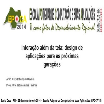 IHC - Aula 01: Apresentação da Disciplina | PPT