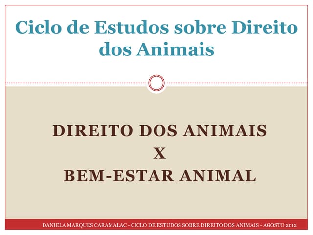 Direito dos Animais e Bem-Estar Animal