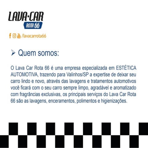 Apresentação Lava Car Rota 66 2018 | PDF