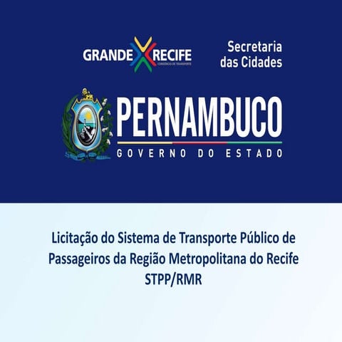 [NE10]Documento sobre a licitação dos ônibus do Grande Recife
