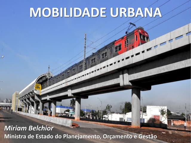 Apresentação da Ministra Miriam Bel...