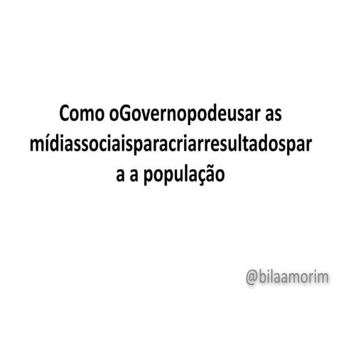 Apresentacao paposnarede bila amorim