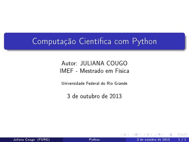 Computação Científica com Python 2013