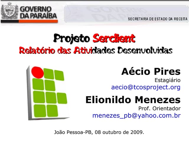 Apresentacao Relatorio
