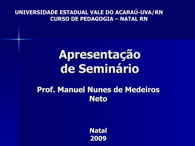 Apresentacao Seminario
