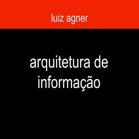 Arquitetura de Informação (atualizado)