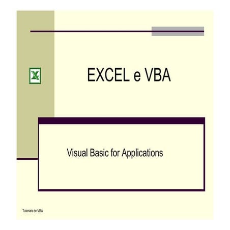 Apresentacaosobre vba