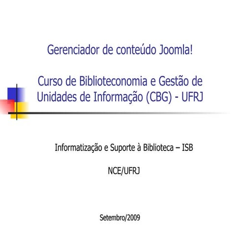 Joomla simples funcional