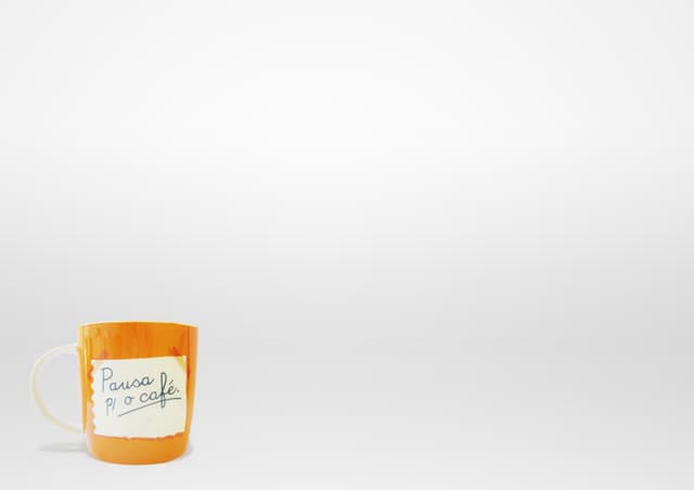 Pausa para o café. O pensamento est...