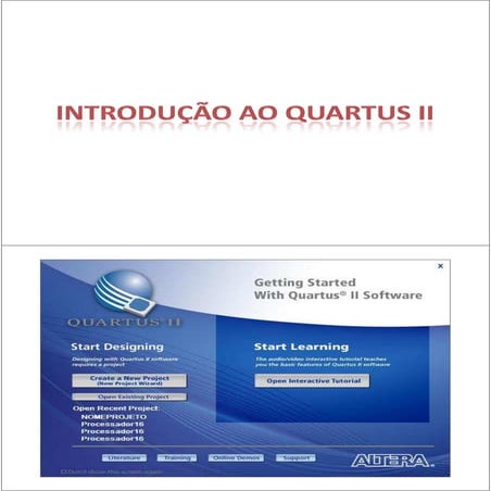 Aprendendo a mexer no quartus II