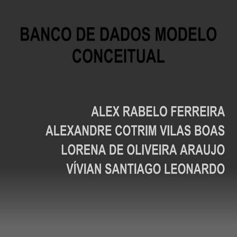 Modelo Conceitual MER | PDF