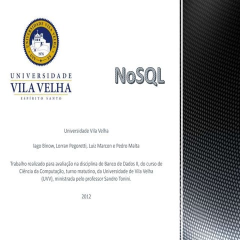 Seminário - NoSQL