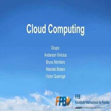 Apresentação   cloud computing