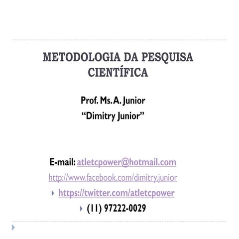  metodologia científica da pesquisa