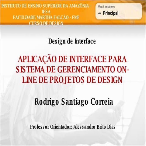 Apresentação PCC - Rodrigo Santiago