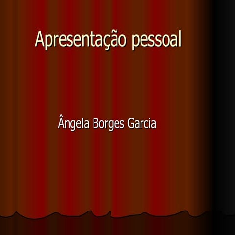Apresentação sobre mim | PPTX