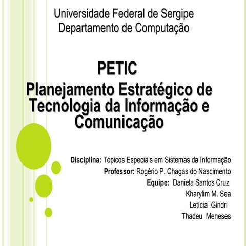 Apresentação Petic