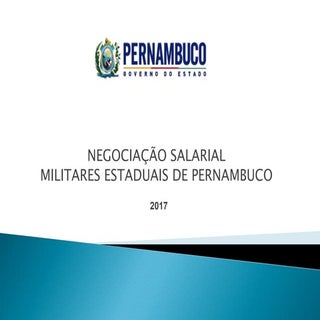 PROPOSTA SALARIAL 2017 PMPE-CBMPE