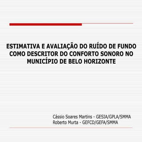 Apresentação ruido