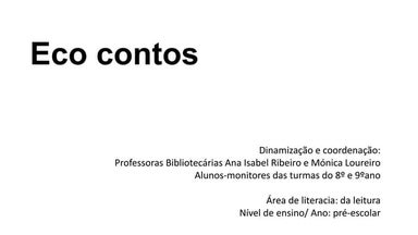 Eco contos