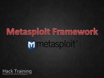 Slide Palestra "Metasploit Framework"