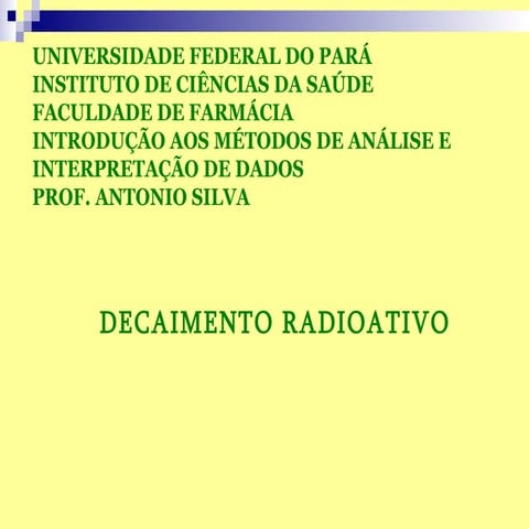 Decaimento Radioativo
