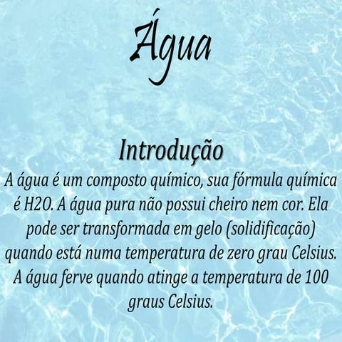 Agua | PPTX