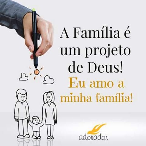 Eu amo minha família.