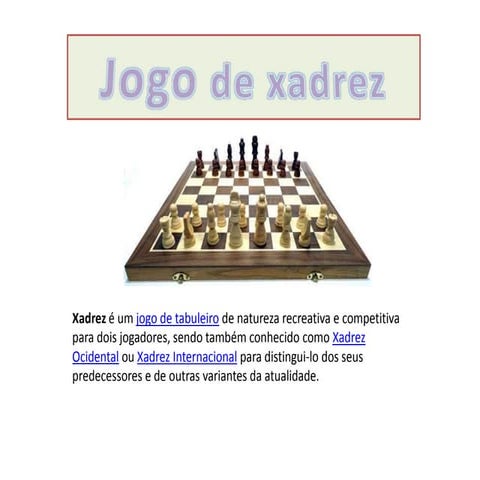 Jogo De Xadrez Slides