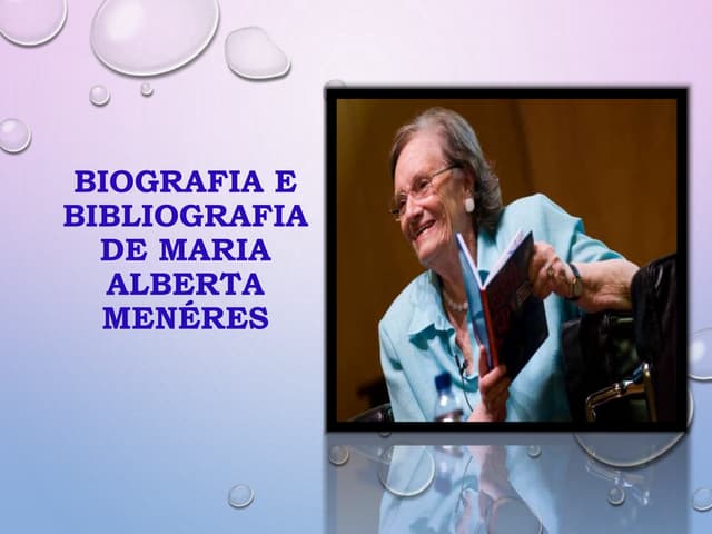 biografia e bibliografia de Maria A...