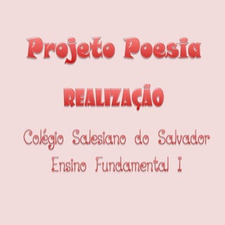 PROJETO POESIA