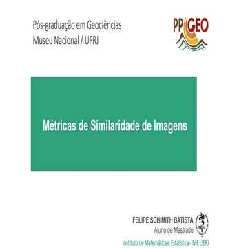 Métricas de Similaridade de Imagens