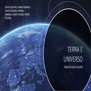 Fases da lua e Eclipses | PPTX