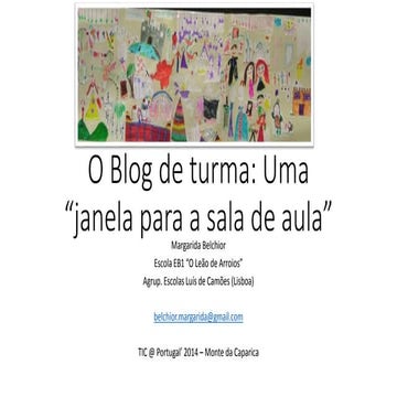 «O Blog de turma: Uma “janela para a sala de aula”»