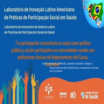 La participación comunitaria en salud como política pública y acción particip...