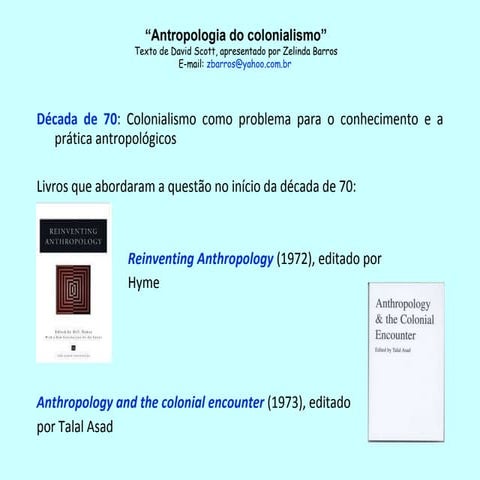 Antropologia do colonialismo