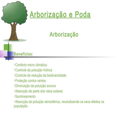 Apresentação(arborização e poda)