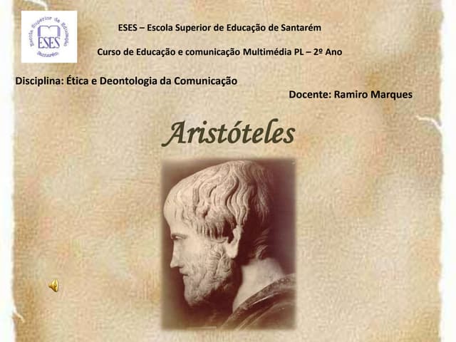 Apresentação aristóteles