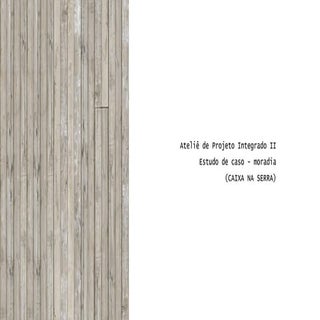 Análise Projetual - API II e Confor...