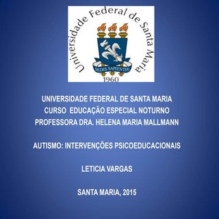 Apresentação autismo