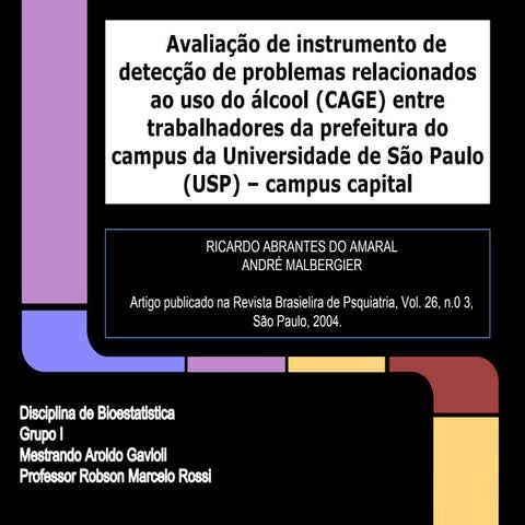 Apresentação bioestatistica aroldo gavioli